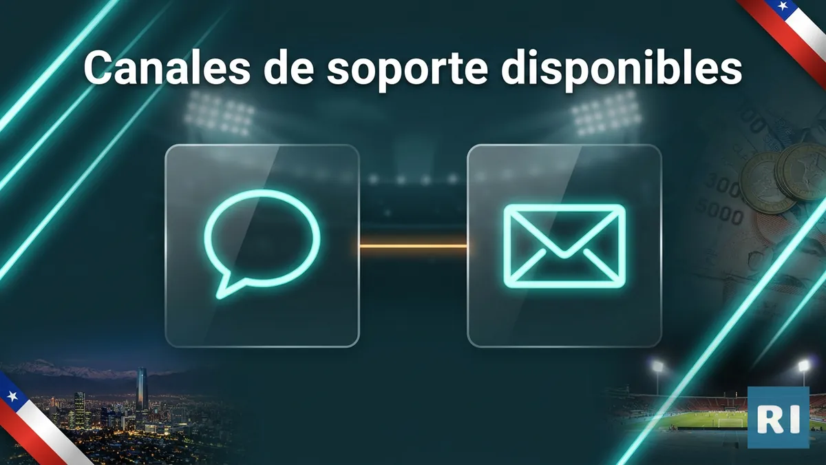 Canales de soporte de Rivalo para jugadores en Chile: chat en vivo y correo electrónico