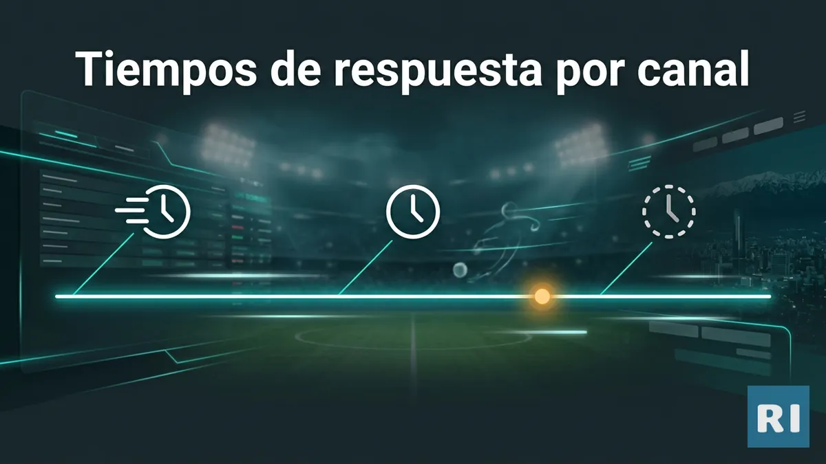 Cuánto demora cada canal de soporte de Rivalo en responder a usuarios en Chile