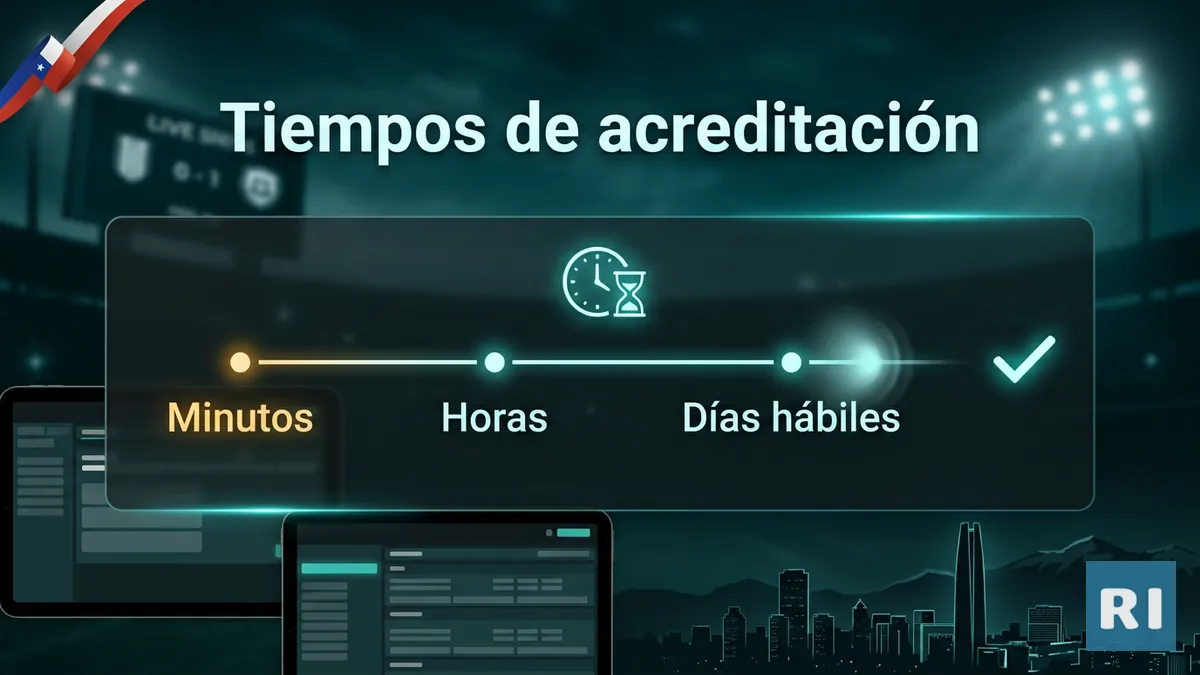 Tiempos de acreditación de un depósito en Rivalo Chile según el método de pago elegido
