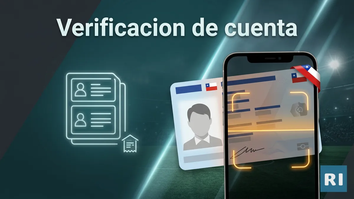 Documento de identidad y camara de celular representando la verificacion de cuenta en Rivalo Chile