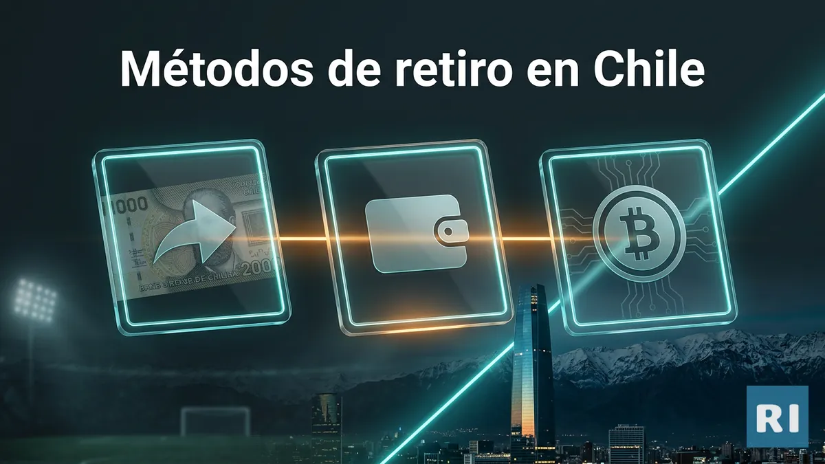 Comparación de métodos de retiro disponibles para jugadores de Rivalo en Chile